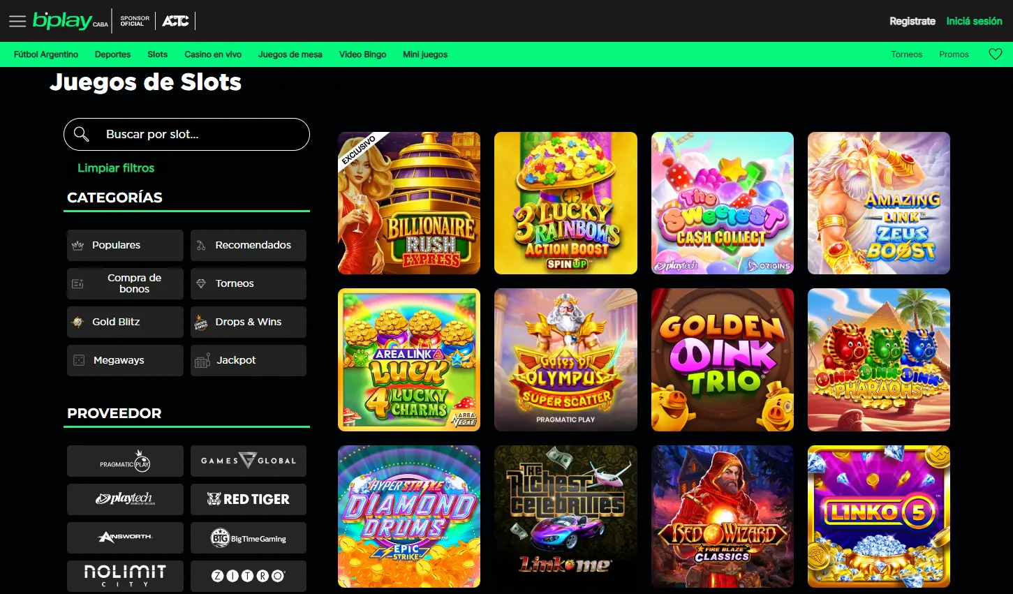 Juegos en los casinos online de Argentina